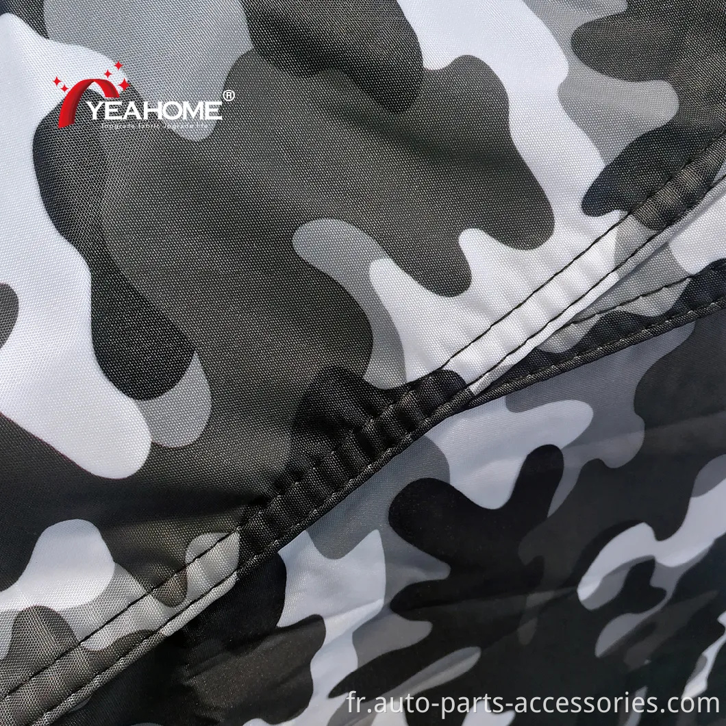 Camouflage Printing Outdoor Motorcycle Cover Fleece Inside Protection